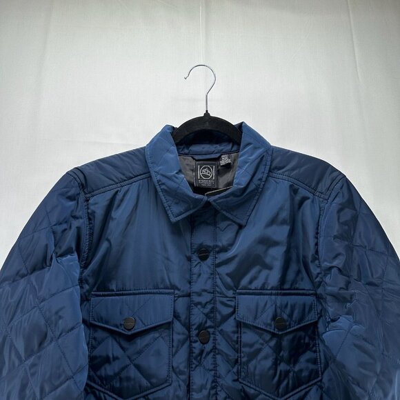 Stormtech Performance Jacket Mens Sz M Bushwick Quilted Utility Snap Front Blue - Picture 4 of 12
